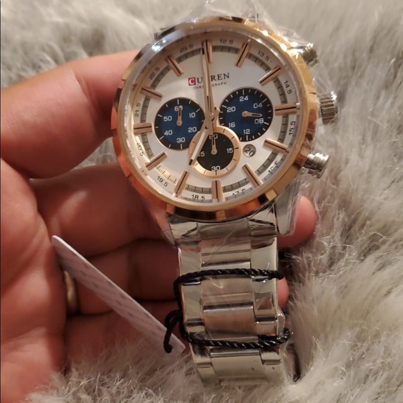 Multifunction:All 3 small dials could work ,Chrono - Picture 3 of 3